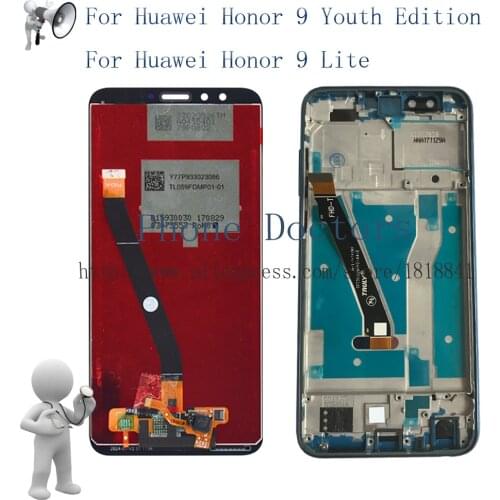 With Frame For Huawei Honor 9 Lite / Honor 9 Youth Edition LLD-L31 LLD-AL10 Full LCD display + Touch screen digitizer assembly