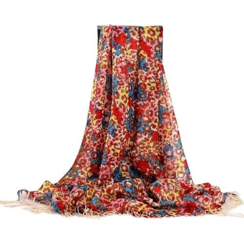 [BYSIFA] Women Purple Grey Wool Scarves Pashmina New Brand Chinese Roses Tassel Long Scarf Shawl Polka Dot Winter Warm Scarves