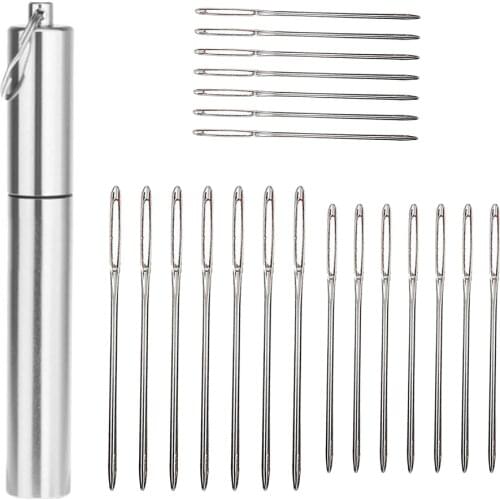 Multi-size Sewing Needle Stainless Steel Hand Sewing Tool Big Eye Rust-proof Stitching Kits Home Stitching Accessories