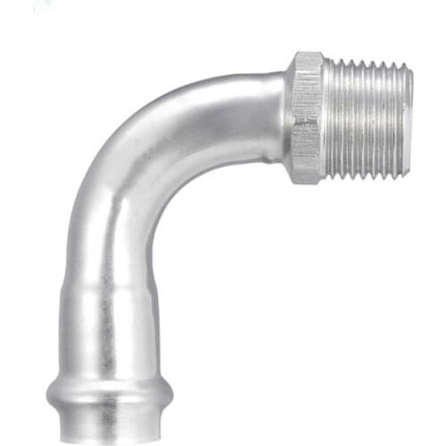 Tri Clamp Male 90 Degree Elbow 304 Stainless Steel Pipe Fitting Water Gas DN15-DN50 Stainless Steel Pipe Fitting Connectors