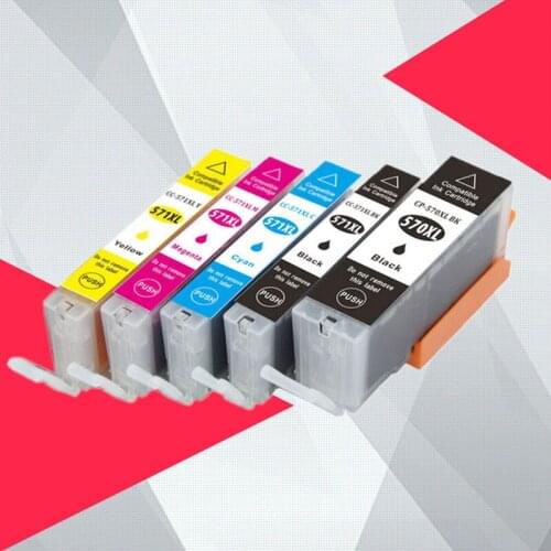 PGI570 PGI-570 CLI-571 pgi-570xl Compatible Cartridge For Canon PIXMA MG5750 MG5751 MG5752 MG5753 MG6850 MG6851 MG6852 printer