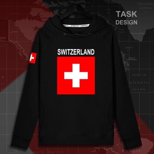 Swiss Confederation Switzerland CHE CH Confoederatio Helvetica mens hoodie pullovers hoodies men sweatshirt thin new streetwear