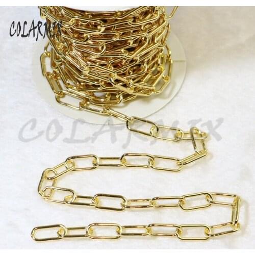 High quality Gold color retention Chain for jewelry making Color retention chain necklace lady Handmade jewelry Accessories50065