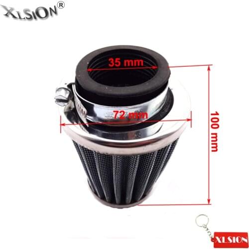 XLSION Aftermarket 35mm Air Filter Cleaner For 50cc 70cc 90cc 110cc Monkey Dirt Pit Bike Go Kart Buggy ATV Quad