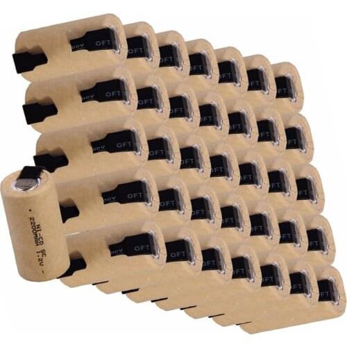 36 pcs SC rechargeable battery SUBC batteria power bank 1.2v 2200mah nicd accumulator