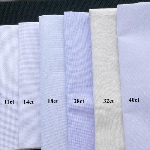 9TH oneroom 25x25cm Aida cloth 18ct 28ct 27ct 40ct cross stitch fabric canvas small color DIY handcraft stitching embroidery