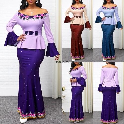 African Print Dashiki Dresses For Women 5XL Plus Size Ankara Long Dress Patchwork Ethnic African Clothes Robe Africaine Femme