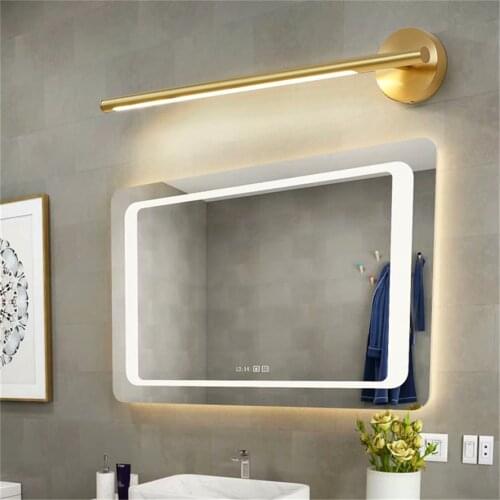 American copper wall lamp indoor led cosmetic lamp hotel villa toilet bathroom dressing table mirror light luxury home decor