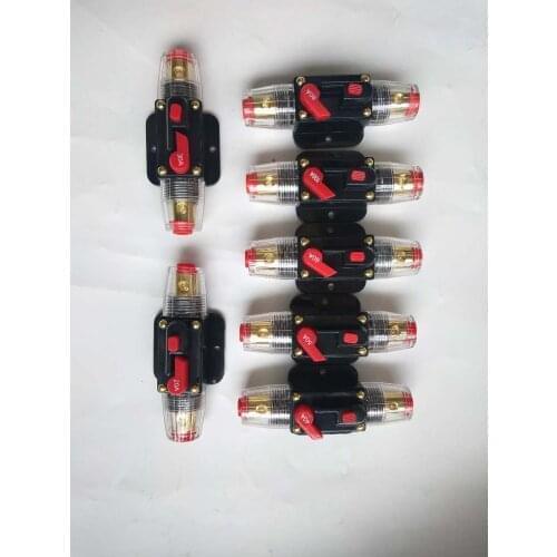100A 80A 60A 50A 40A 30A 20A 12/24 / 48VDC car and solar overload short circuit protector with self-reset connector