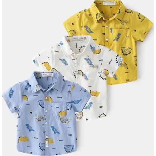 Bibihou Boys' Short Sleeve Shirts