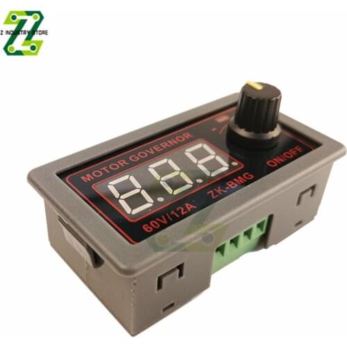 DC9-60V 12A 500W Motor Controller PWM Adjustable Speed Digital Display Frequency Regulator Motor Speed Controller Regulator