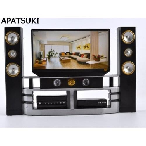 Kid Child Toys Dollhouse Furniture Accessories TV Theatre Set Outfit Doll House Toys For Barbie Doll House For Monster High Doll