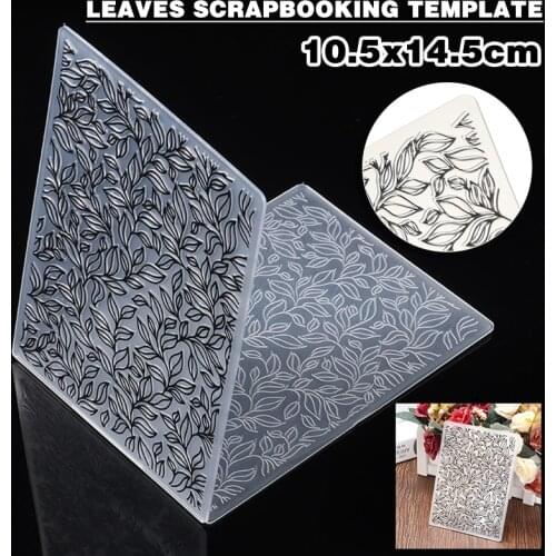 DIY Plastic Folders Leaves Embossing Scrapbooking Template Paper Cards Craft Embossing Album Decorative Paper Card