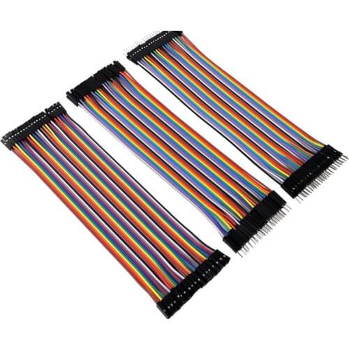 Dupont 120pcs 10cm/20cm/30cm male to male + male to female and female to female jumper wire Dupont cable for Arduino Resistor