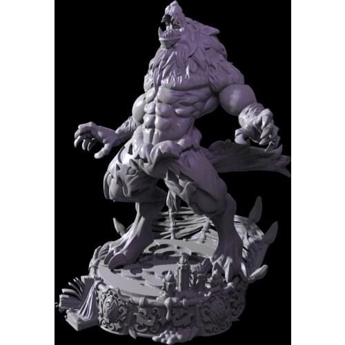 38mm 56mm Resin Model Werewolf Leader Figure Unpainted No Color DW-005