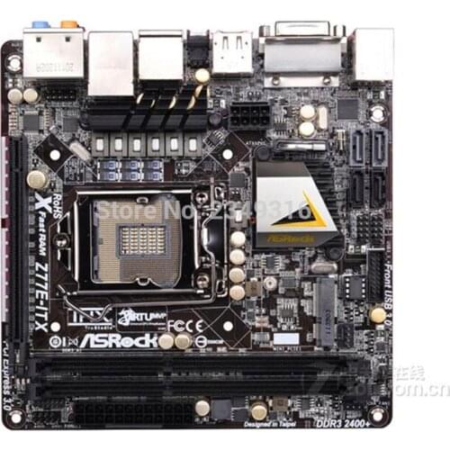 MINI-ITX ITX HTPC For ASRock Z77E-ITX Desktop Board Z77 Motherboard Slot LGA1155 DDR3 SATA3 USB3.0 Support I7 3770K