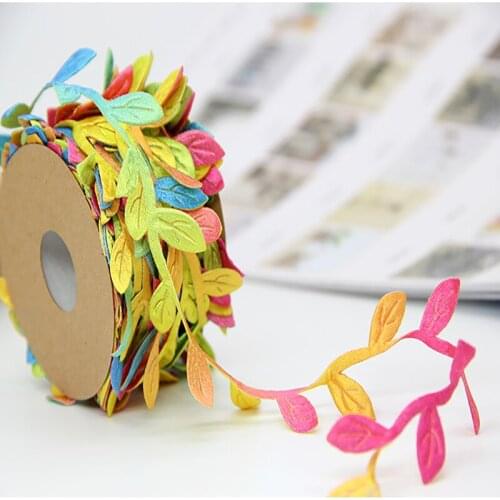 20M 1roll Wedding Birthday Party DIY Decorations Colorful Rattan artificial Leaves Garland Decorative Accessories Gift Wrapping