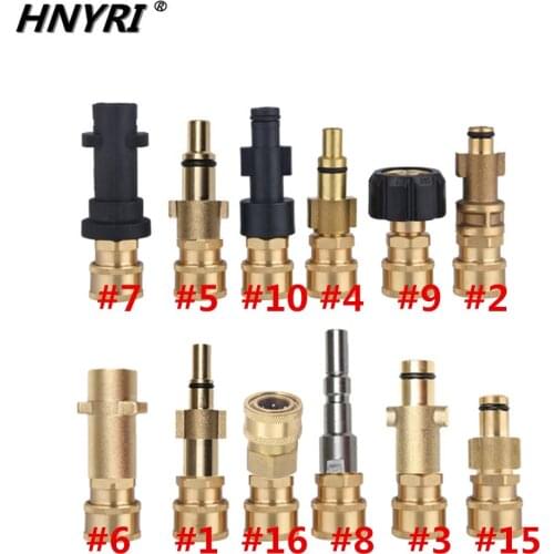 HNYRI High Quality 1/4" Quick Connector Quarter Adapter+Pressure Nozzle for Karcher/LAVOR/Gerni/Aquatak/B&D Washer Machine Clean