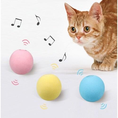 Cat Toy Pet Interaction Touch Sound Plush Ball Training Kitty Treat Funny Toy Catnip Squeak Ball Pet Products Cat Supplies