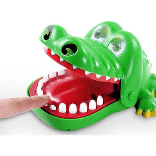 Biting Hands Toys Crocodile Tricky Toy Touching Model Key Chains Stress Reliever Bite Finger Toys for Children Funny Game Gift