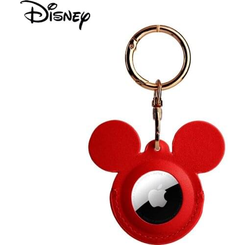Disney Mickey Minnie for AirTag leather security tag cover for Apple anti-lost device protective shell iPhone tracker keychain
