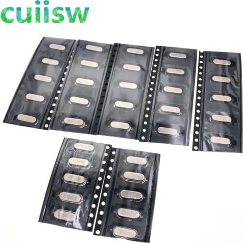 35PCS SMD Crystals 6Mhz 8Mhz 10Mhz 12Mhz 16Mhz 20Mhz 11.0592Mhz Mhz 49SMD Crystal Oscillator Kit each 5pcs