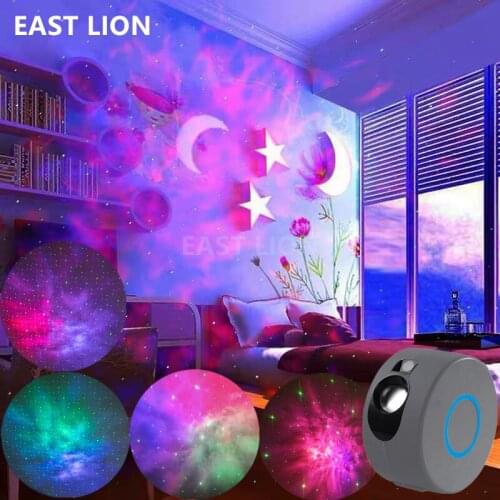Remote Star Galaxy Laser Led Projector Starry Sky Decoration Bedroom Childrens Kids Room Night Lamp Party Holiday Wedding Light