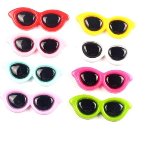 LF 30Pcs Mixed Glasses Resin Decoration Flatback Cabochon Embellishment For Crafts Scrapbooking Diy Accessories