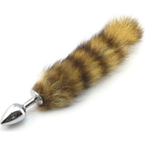 Small Metal Butt Plug Anus Masturbator Stimulator Fox Tail Anal Plug Adult Games Cosplay Sex Toys For Women/Men Buttplug Tail