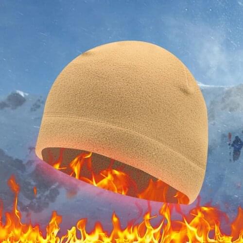 1Pc Outdoor Warm Fleece Hat Winter and Autumn Sport Cold-proof Wind-proof Warmth Mountaineering Fishing Cycling Ski Running Hat