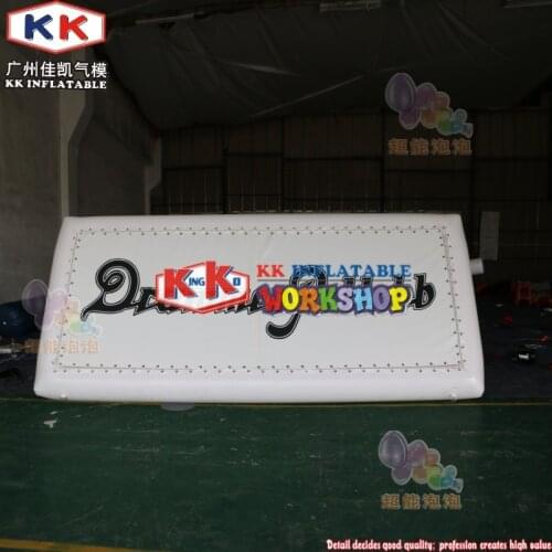 Floating on water air tight inflatable outdoor advertising billboard