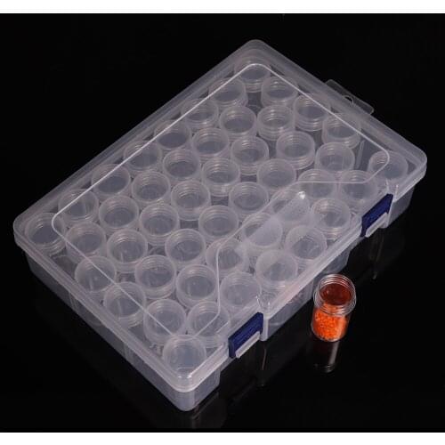 New 44 lattices bottle diamond painting tools Plastic Storage Box diamont Storage Box for Square Diamond Embroidery Craft Bead