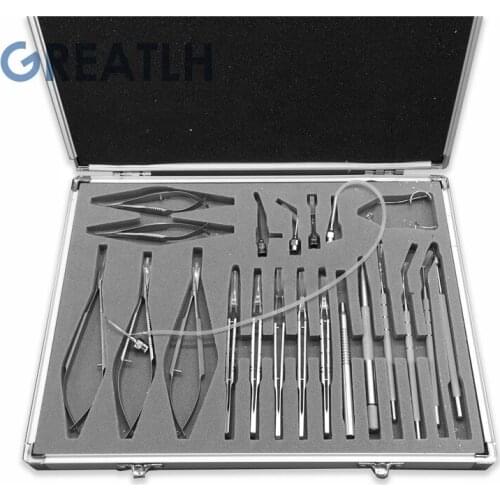 Great LH Basic Ophthalmology Instruments minor eye surgery set Ophthalmic Surgery Instruments Set with case