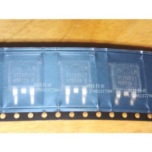 10PCS New LM317BD2TR4G LM317BD2T 317BD2T TO-263 adjustable three-terminal regulator tube