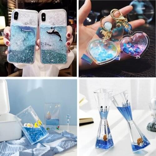 30ml Pouring Oil Epoxy Resin Silicone Mold Liquid Flow Quicksand Oil Resin Shake