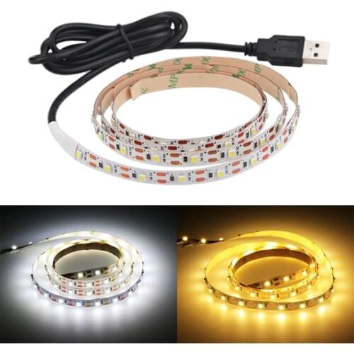 1pcs 2m usb switch remote control LED lights with 5V waterproof charging treasure dormitory light bar clothing model DIY lamp