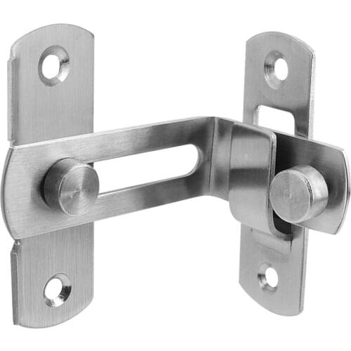 90 Degree Hasp Latches Stainless Steel Sliding Door Chain Locks Security Tools Hardware For Barn Sliding Door