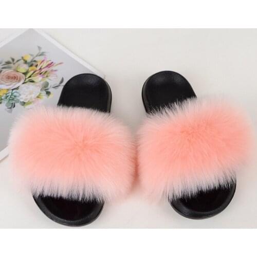 Women Fur Slippers Winter Woman Fashion Flats Plush Casual Female House Shoes Plus Size Womens Home Slides Drop Shipping