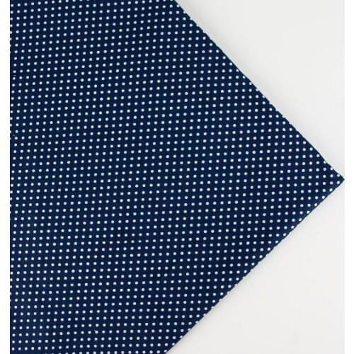 0.5 meter width 156cm dot Print 3 colours Navy coffee brown Plain 100% Cotton Fabric for Home Textile Patchwork Quilted Fabrics