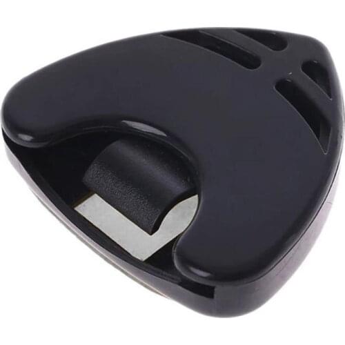 1pc Guitar Pick Holder Plastic Plectrum Shell Quick Mediator Storage Self Adhesive Triangle Shape