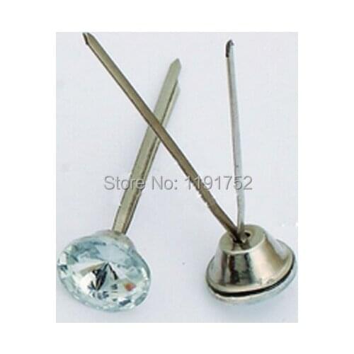 1000pcs/lot) 18mm Glass Prong Button Decorative Accents For Living Room