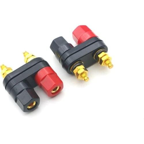 20pcs Banana Plugs Couple Terminals Dual 4mm Banana Plug Jack Socket Double Binding Post