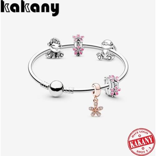 Kakany 2020 Fashion High Quality S925 Silver Spring Friend Bracelet Set Original DIY Accessories Ladies Boutique Jewelry Gift