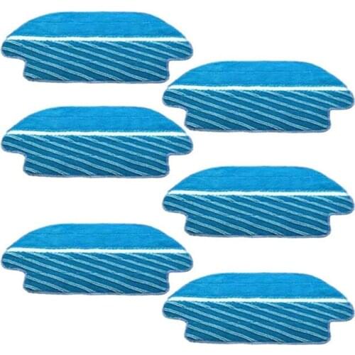 6pcs Robot Vacuum Cleaner Mop Cloth for Conga 3590 Robotic Vacuum Cleaner Parts Accessories Replacement