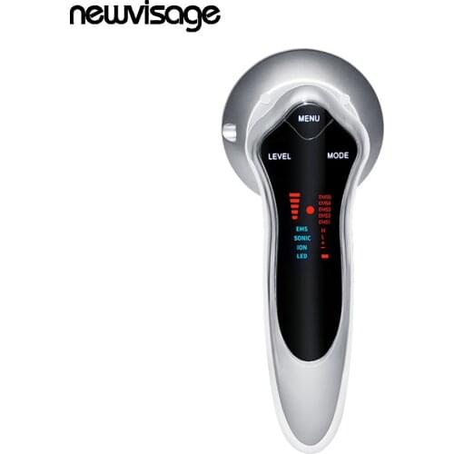 Rechargeable 6 in 1 Ultrasonic Photon Anti-Cellulite Massager Sonic EMS Body Slimming Fat Removal Ion Magic Glove Face Massager