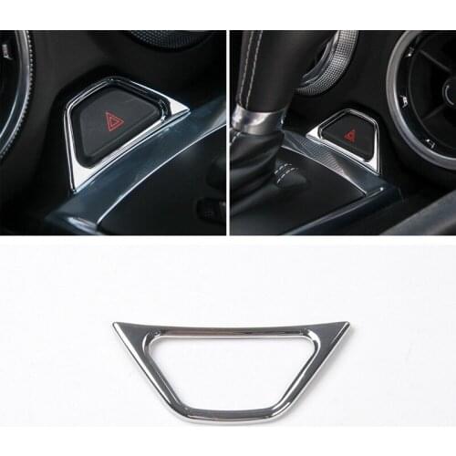 ABS Emergency Light Button Frame Cover Trim Car Accessories Interior Moulding for Chevrolet Camaro 2017