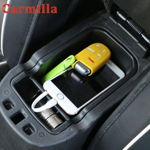 Carmilla Car Styling Glove Box for Jeep Compass 2017 2018 Armrest Storage Box Holder Container Car Parts Interior Accessories