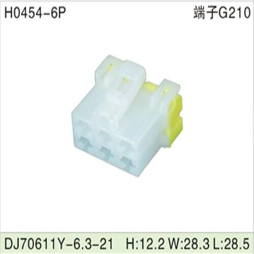 Free shipping 500pcs DJ70611Y-6.3-21 6Pin 6.3mm AMP Car Electrical Wire Connectors for VW,BMW,Audi,Toyota,NISSAN AND other