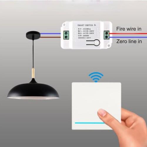 Wireless Remote Control Switch Receiver Module 220v Free Wiring Free Stickers Smart Wireless Home Smart Switch Stickers