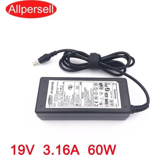 Laptop power adapter for Samsung RV415 RV420 RV511 RV515 19V3.16A charger cable